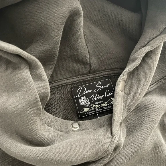 Darc Sport Slate Gray Oversized Hoodie - Size Large Men’s - Picture 3 of 4